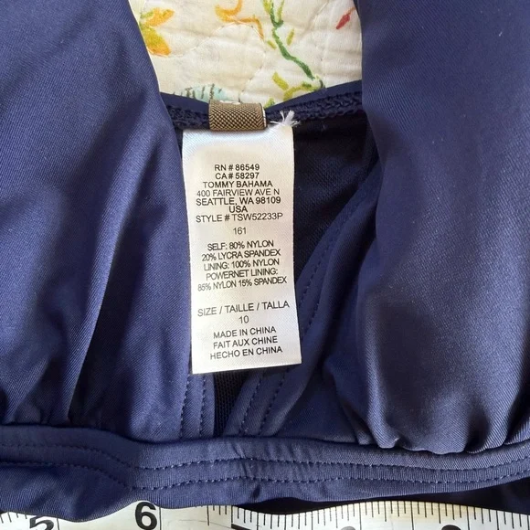 Tommy Bahama Pearl One-Piece Swimsuit size 10. LIke new! Slimming! - Picture 5 of 7